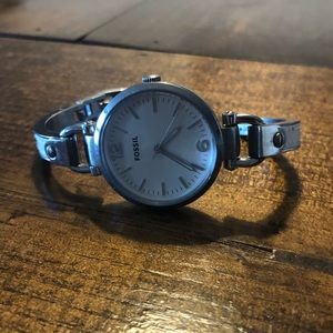 Fossil white watch